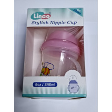 Linco Training cup w/silicone nipple L-22408 Silicone Nipple Spout